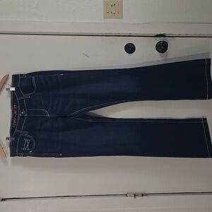 Women New Cruel Denim Jayley Jean Dark Wash Size 32/13L. Wiskered Boot Cut